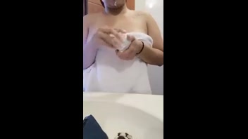 Secret Cam: Leaked College Girl Bathroom Vid - Big Tits!