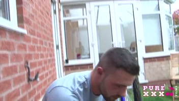 PURE XXX FILMS: Naughty Neighbor Caught Spying!