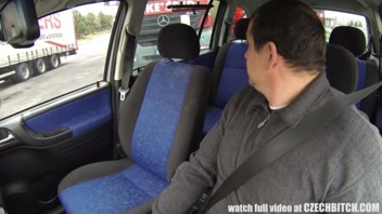 Naughty MILF Earns Cash for Wild Car Ride