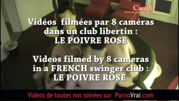French Amateur Hidden Cam in Swinger Club! Hot Part 5