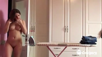 Evelina Darling Strips Bare for Sexy Chores