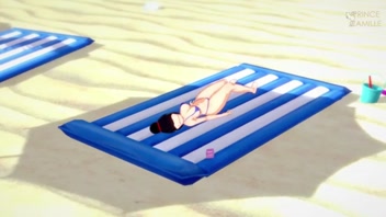 Busty Chi Chi in Tiny Bikini - Dragon Ball Z Action!