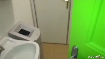 BUSTED! German College Teens Caught in Steamy Toilet Action!