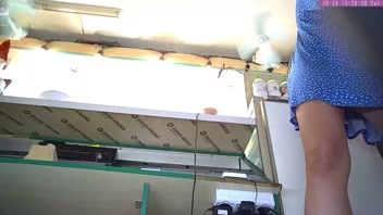 Hot Blonde Step-Sis Caught on Hidden Cam at Work! Pt. 16
