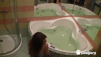 Mia's Secret Bathroom Solo Caught on Cam!