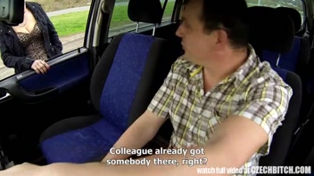 Hot Czech MILF Gets Wild in Car!
