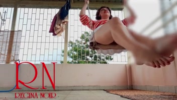 Naughty Housewife Swings Pantyless in Wild Full Video