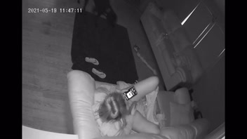 Babysitter Busted Using Wife’s Toy on Couch - Hidden Cam!