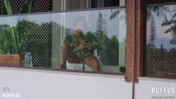 Sneaky Peek: Naughty Neighbor's Balcony Solo!