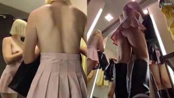 Secret Dressing Room Cam: Juicy Upskirt Peek!