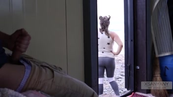 Caught Spying on Hot Stranger, Her Shocking Reaction! - xSanyAny