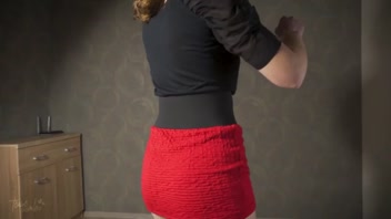 Sizzling Upskirt Dance in Tight Mini Dress