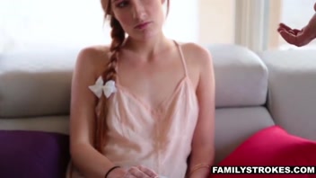 Hot Teen Stepsister Nina Nirvana & Stepbro Get Naughty Watching Porn!