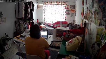 Sneaky Stepdad Watches Stepdaughter During Home Office!