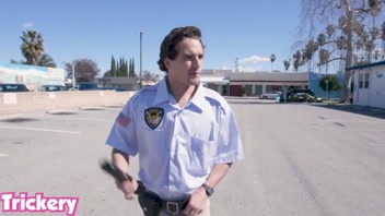 Trickery: April O'Neil Seduced by Security Guard!