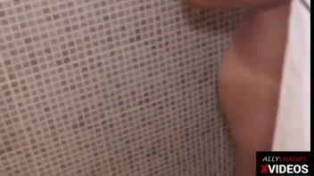 Shower Spy Caught, Cums Inside Me! AllyLuxury