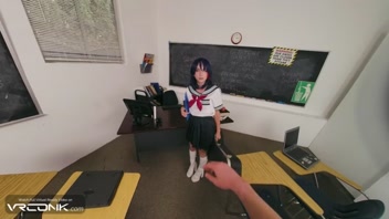 VR Conk: Sexy Student Ryuko Matoi Ravished in Anime Cosplay! HD Orgasm