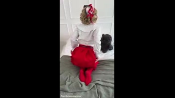 Tempting Upskirt Kitty Girl Dessert Delights