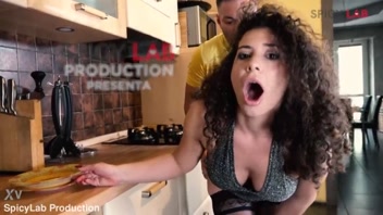 Steamy Double Action with Stepdad's Hot Girlfriend!