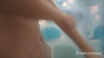 Secret Shower Spy on Slender Teen!