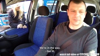 Inked Wild Teen Ravished in Parking Lot