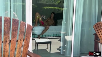 Caught a Hot Couple in Hotel Room Action!