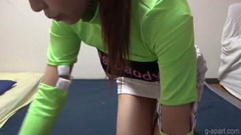 Lily Hosho's Busty Tease: Downblouse & Upskirt Peek