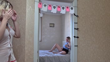 Step Sis Caught Masturbating, Begs Me to Join! Lesbian Neighbor Spy Cam '25